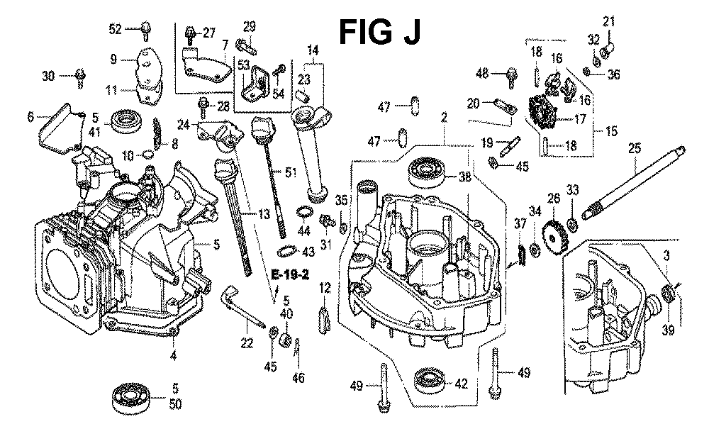 Fig-1 Diagram and Parts List for GXV160 Type N5C Honda Engine