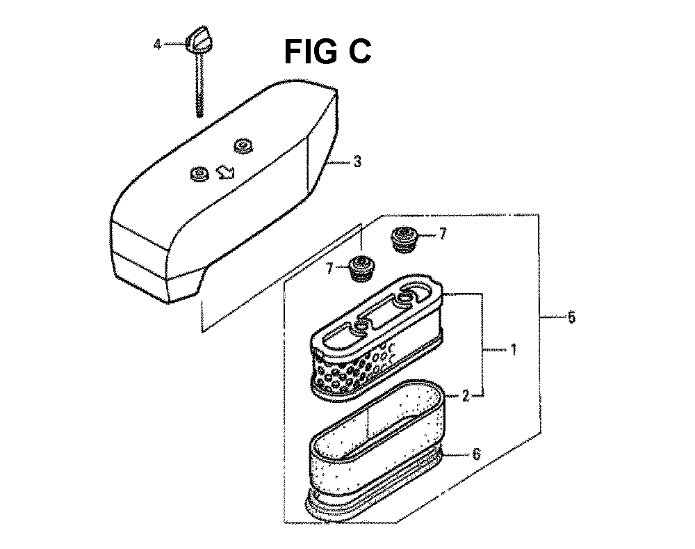 Fig-2 Diagram and Parts List for GXV160K1 Type N15 Honda Engine