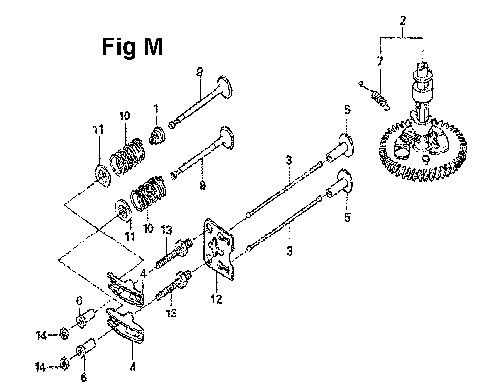 Fig-6 Diagram and Parts List for GXV160UH2 Type N5AH Honda Engine