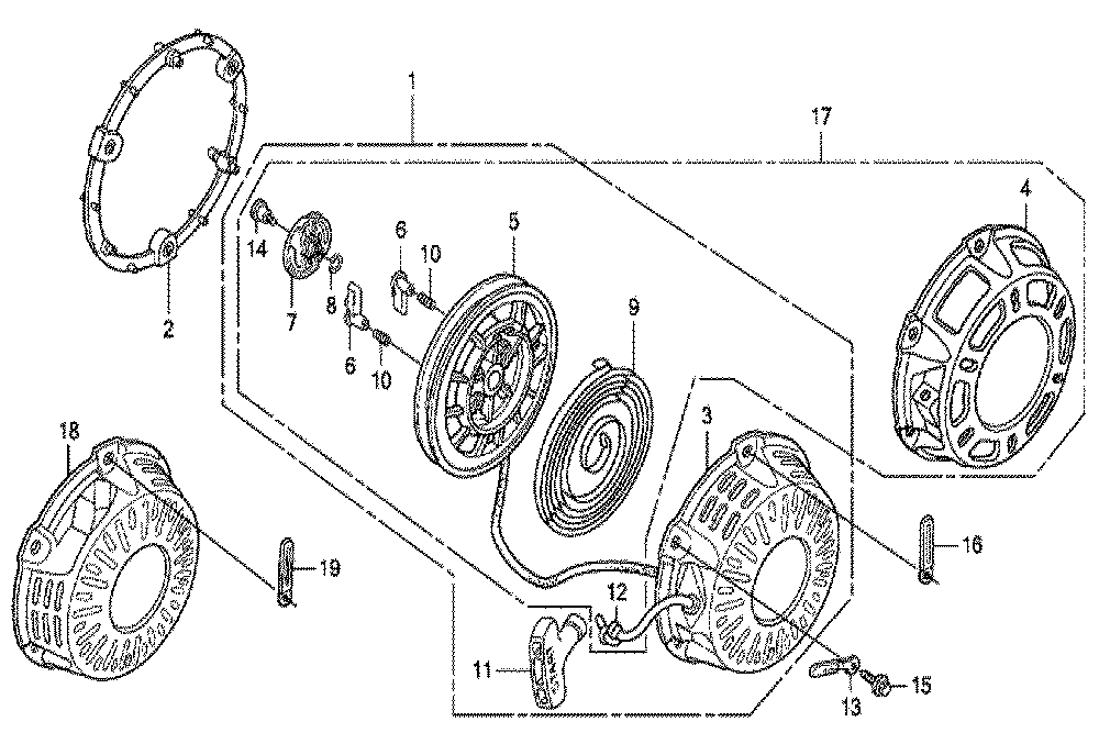 Fig-0 Diagram and Parts List for GX200 QXB2-Seri-19-8999999 Honda Engine