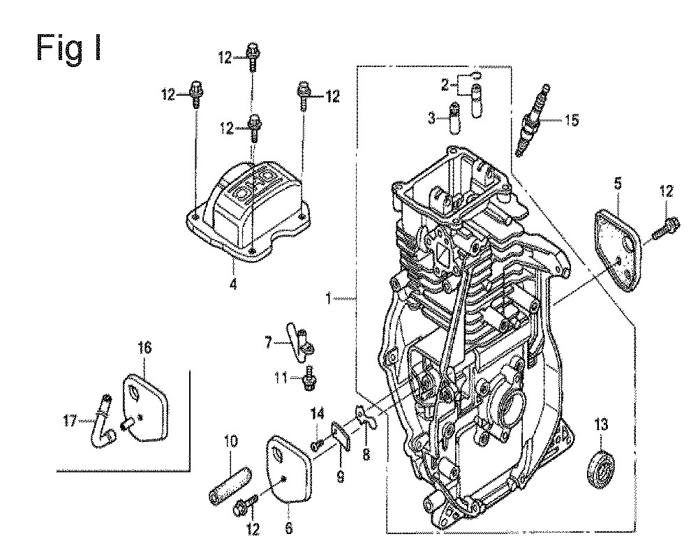 Fig-9 Diagram and Parts List for GX100U Type SE Honda Engine