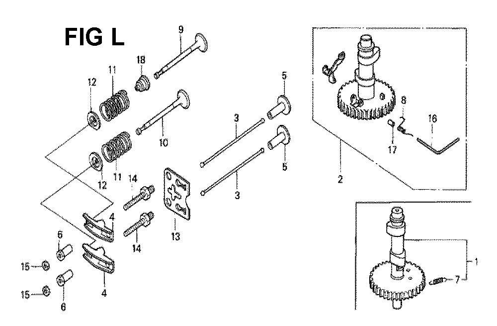 Fig-8 Diagram and Parts List for GXV140 Type N1UR Honda Engine