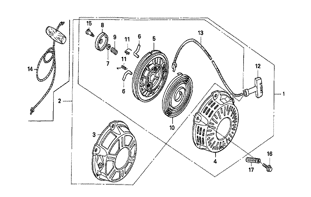 Fig-0 Diagram and Parts List for GX160K1 Type VED4 Honda Engine
