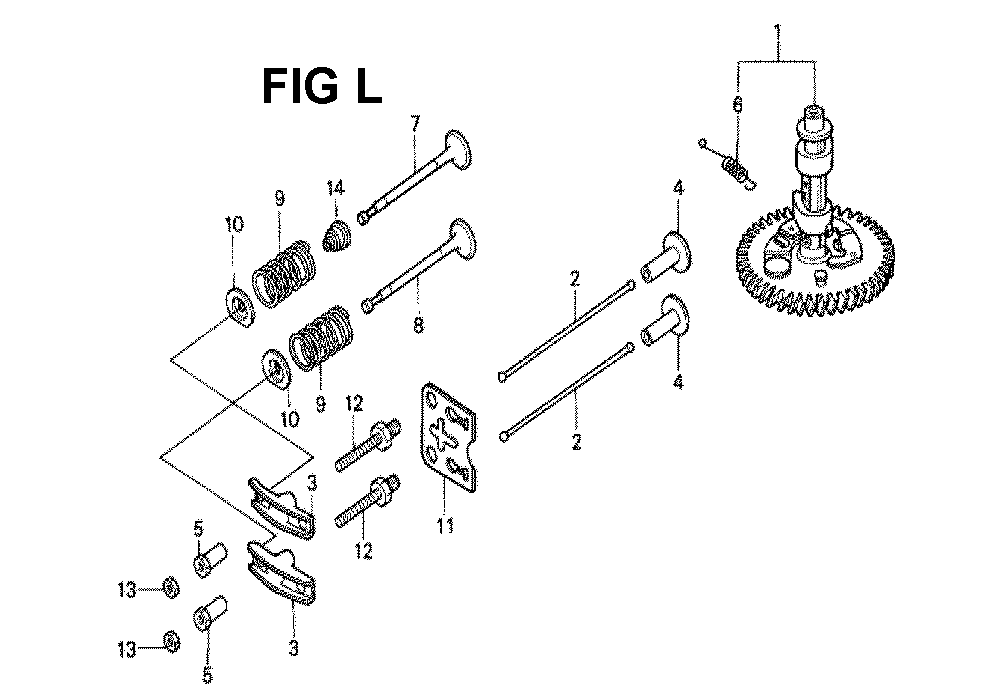 Fig-1 Diagram and Parts List for GXV160K1 Type N5 Honda Engine