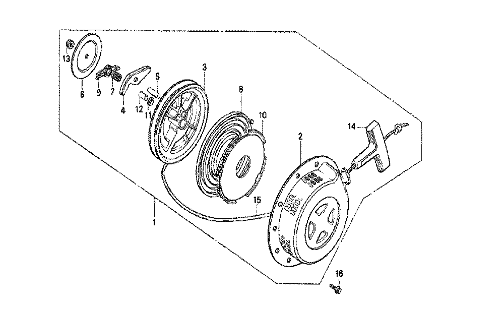 Fig-0 Diagram and Parts List for GX160K1 (QVL)(61-8669999) Honda Engine