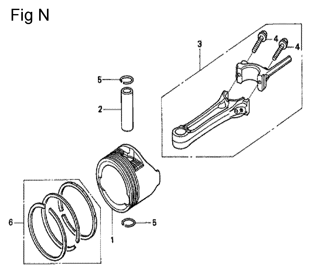 Fig-14 Diagram and Parts List for GCV160LA0 Type A2R Honda Engine