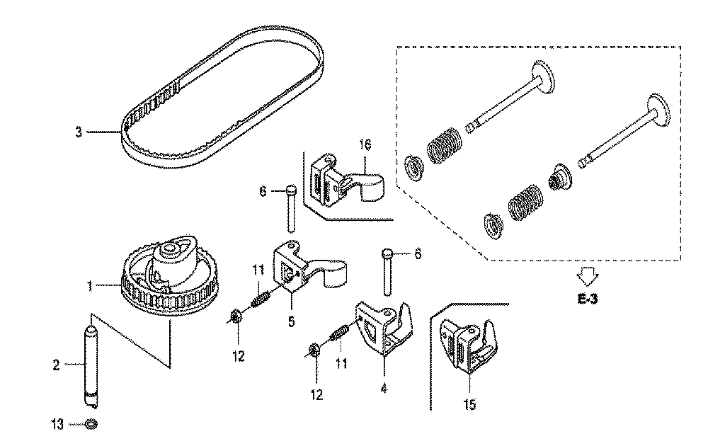 Fig-0 Diagram and Parts List for GCV160A Type E5A4 Honda Engine