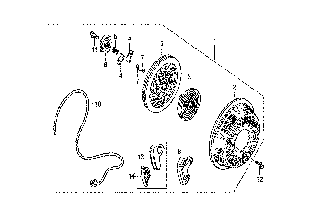 Fig-0 Diagram and Parts List for GX270U Type QAE2 Honda Engine