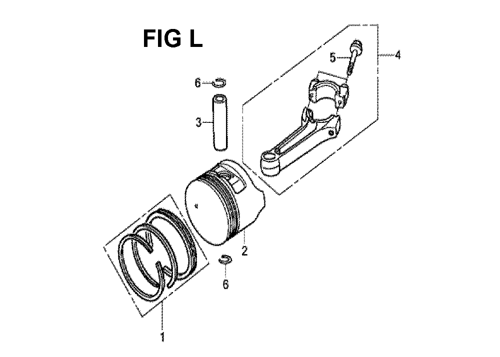 Fig-6 Diagram and Parts List for GXV160UH2 Type A12W Honda Engine