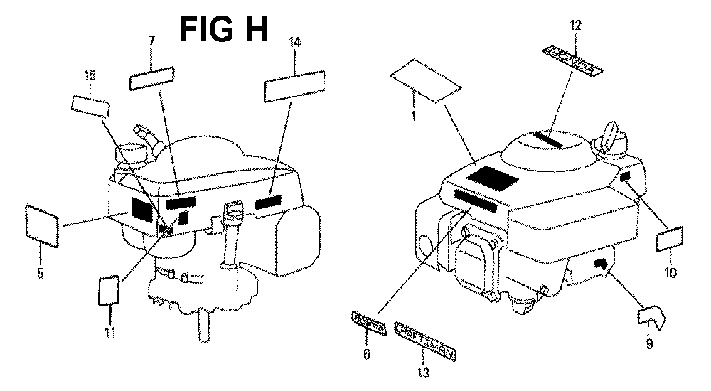 Fig-9 Diagram and Parts List for GXV140 Type MAK Honda Engine