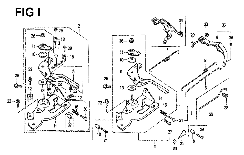 Fig-9 Diagram and Parts List for GX120K1 Type QA26 Honda Engine