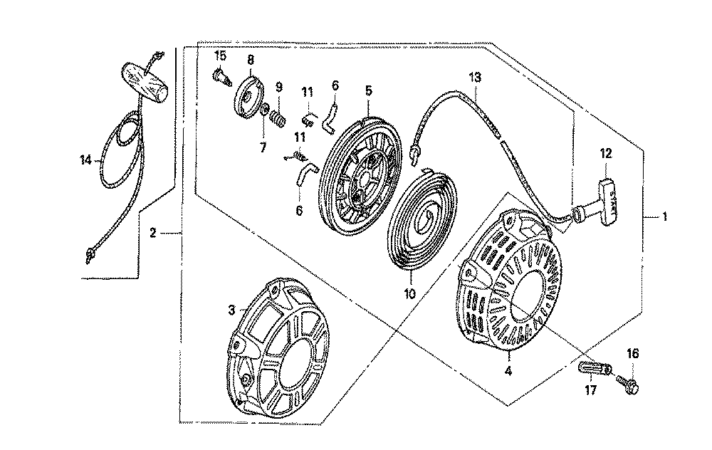 Fig-0 Diagram and Parts List for GX160K1 Type QD Honda Engine