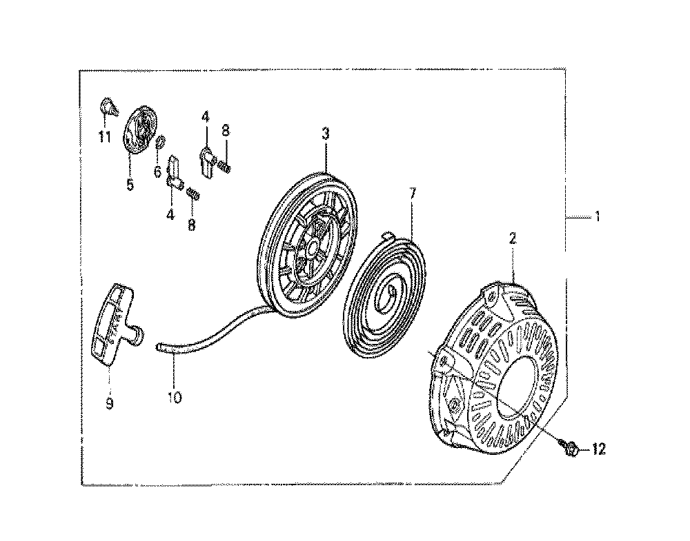 Fig-0 Diagram and Parts List for GX120K1 (KRS4)(43-9099999) Honda Engine