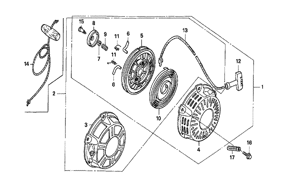 Fig-0 Diagram and Parts List for GX160K1 Type QE Honda Engine