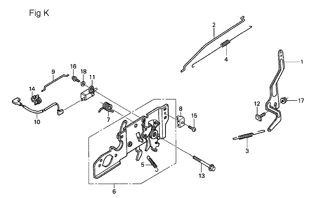Fig-11 Diagram and Parts List for GSV190A Type A1A Honda Engine