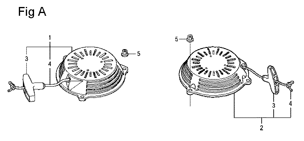 Fig-1 Diagram and Parts List for GCV160LA Type S1A Honda Engine