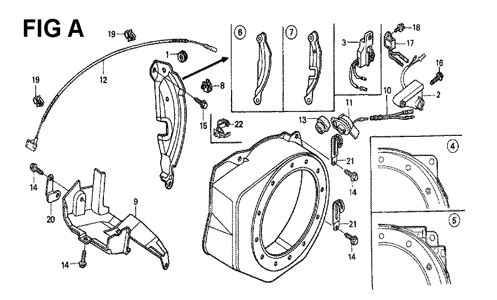 Fig-1 Diagram and Parts List for GX120K1 Type SJD2 Honda Engine
