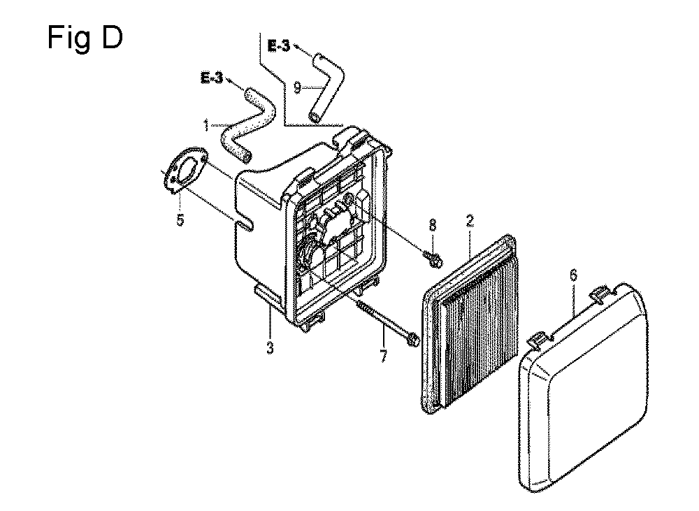 Fig-4 Diagram and Parts List for GCV160A Type E1A2 Honda Engine
