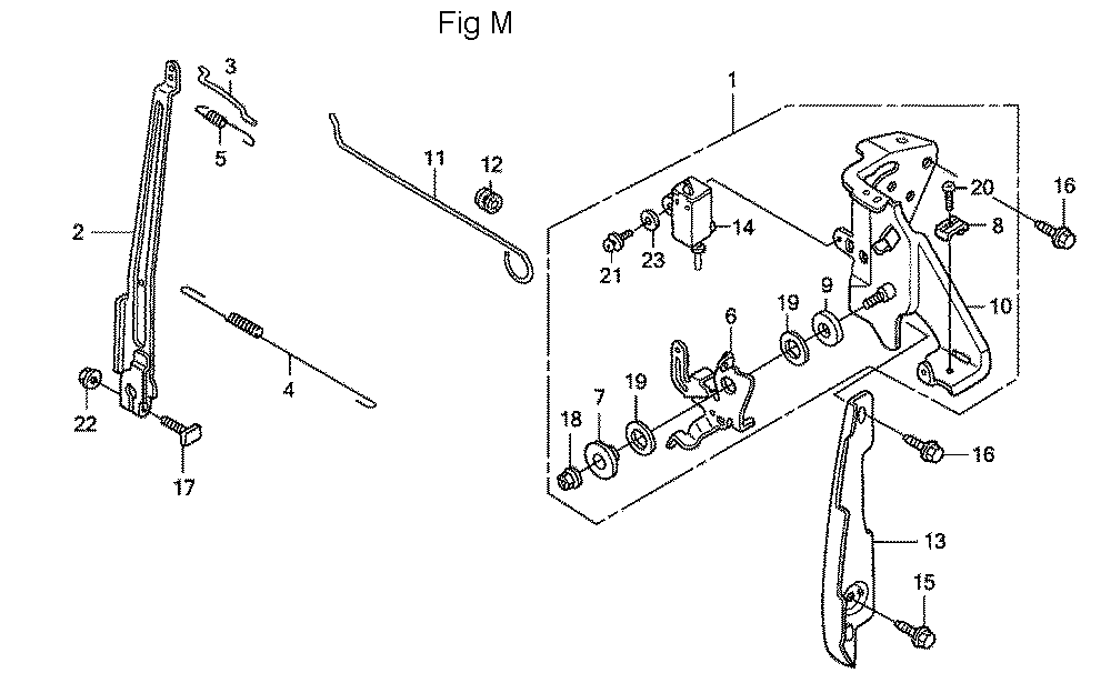 Fig-13 Diagram and Parts List for GC160LA Type QHAJ Honda Engine