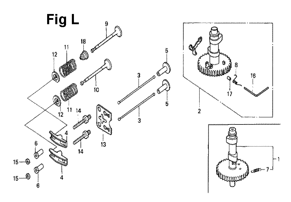 Fig-2 Diagram and Parts List for GXV140 Type A2 Honda Engine