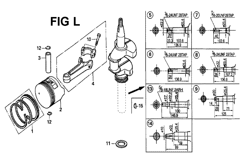 Fig-11 Diagram and Parts List for GXV160H2 Type SFY Honda Engine