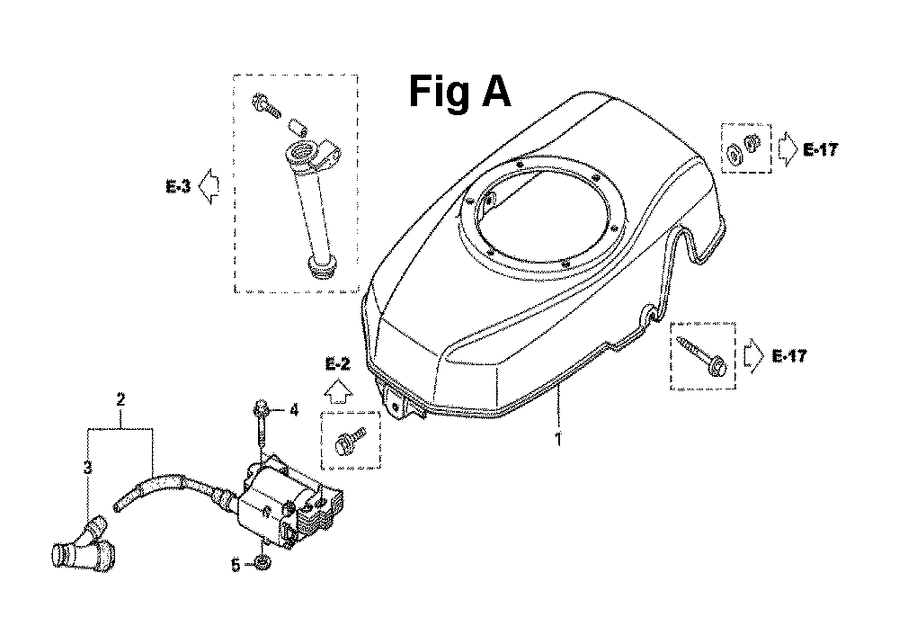 Fig-10 Diagram and Parts List for GXV160UH2 Type SFL Honda Engine