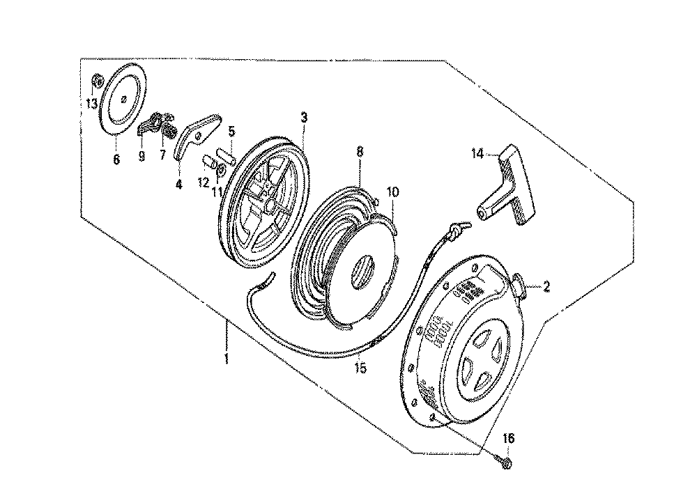 Fig-0 Diagram and Parts List for GX160K1 Type VS4 Honda Engine