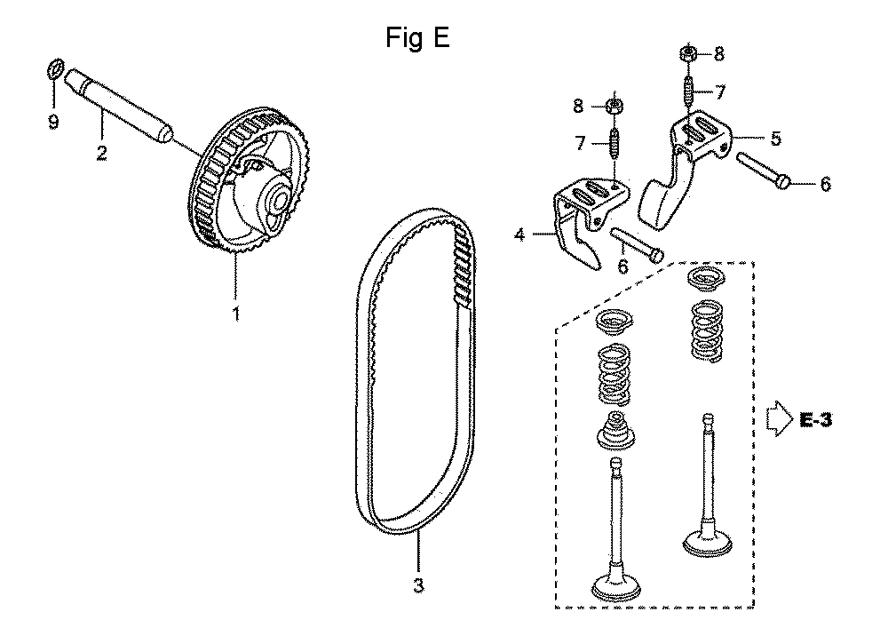Fig-5 Diagram and Parts List for GC160LA Type QHA Honda Engine