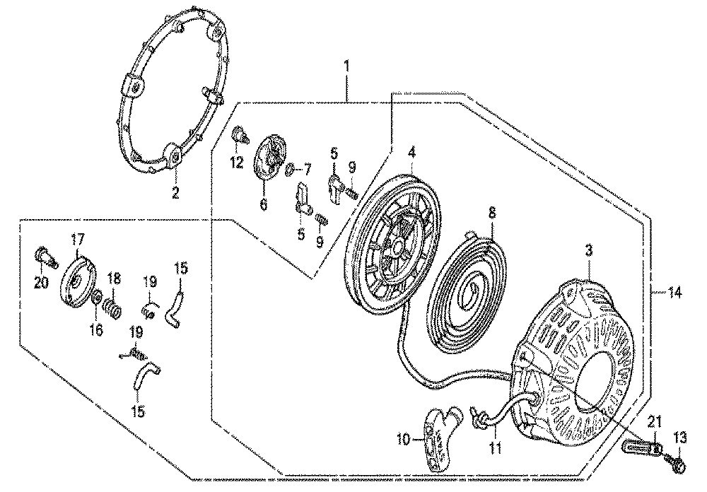Fig-0 Diagram and Parts List for GX200T Type TX2 Honda Engine