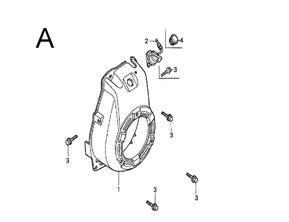 Fig-1 Diagram and Parts List for GX100 Type QA2 Honda Engine