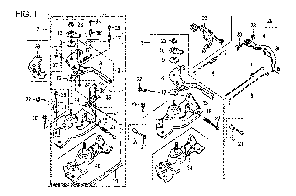Fig-9 Diagram and Parts List for GX120T1 Type VXBR Honda Engine