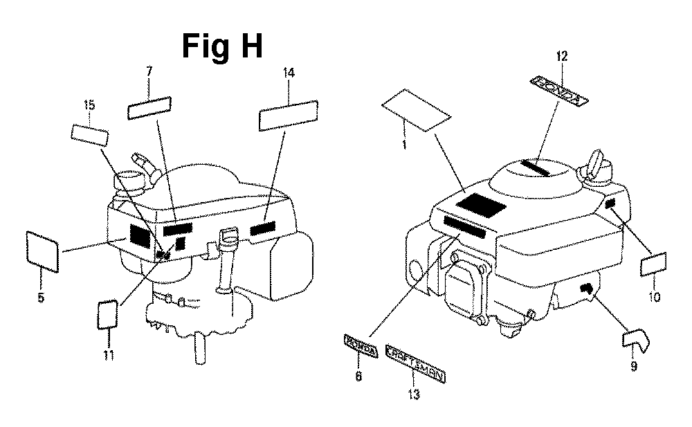 Fig-2 Diagram and Parts List for GXV140 Type A2G Honda Engine