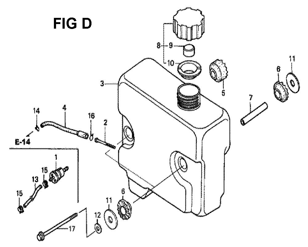 Fig-2 Diagram and Parts List for GXV340K2 Type DCA2 Honda Engine