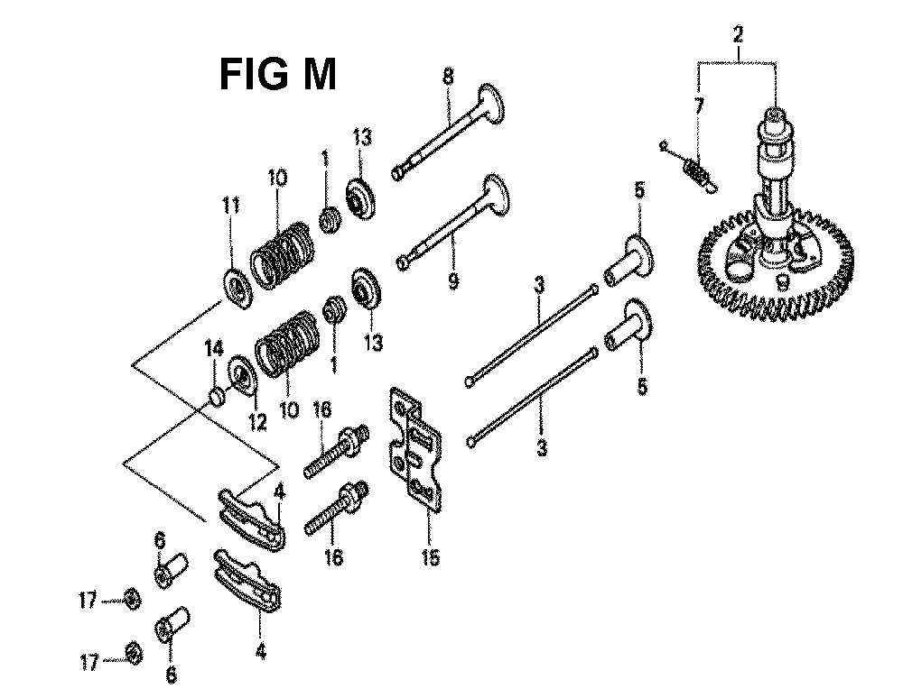 Fig-6 Diagram and Parts List for GXV340K2 Type DX3 Honda Engine