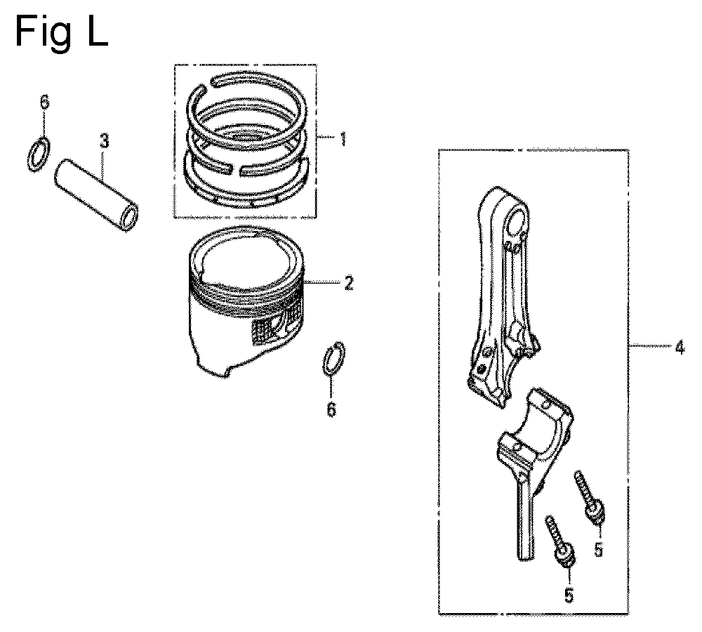 Fig-12 Diagram and Parts List for GC135 Type QHU1 Honda Engine