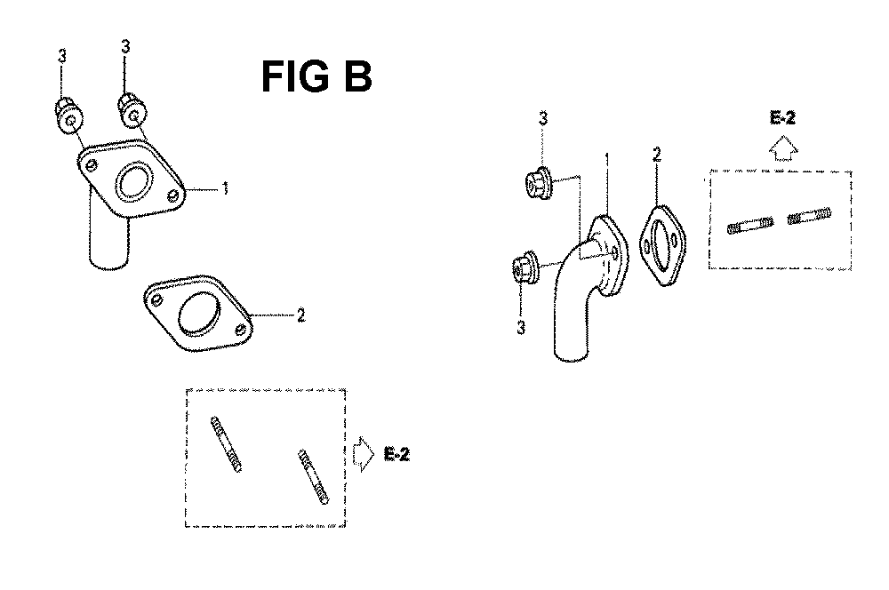 Fig-1 Diagram and Parts List for GXV530 Type UXE3 Honda Engine