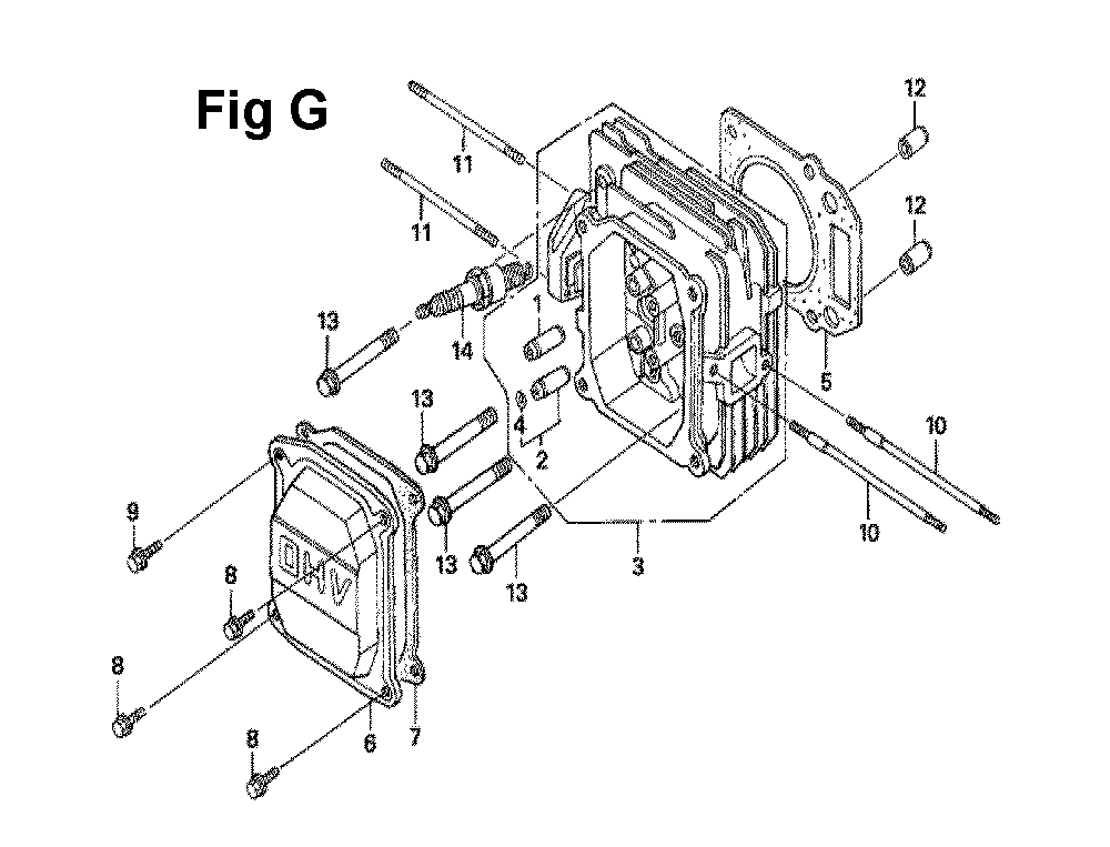 Fig-8 Diagram and Parts List for GXV160UH2 Type A1T Honda Engine