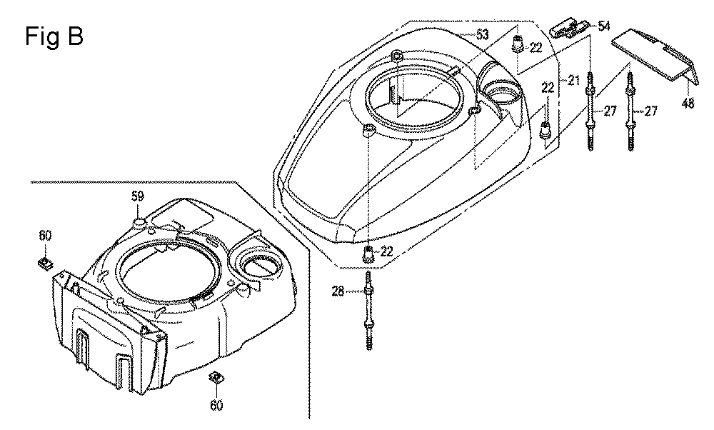 Fig-2 Diagram and Parts List for GCV160LA0 Type E1A2 Honda Engine