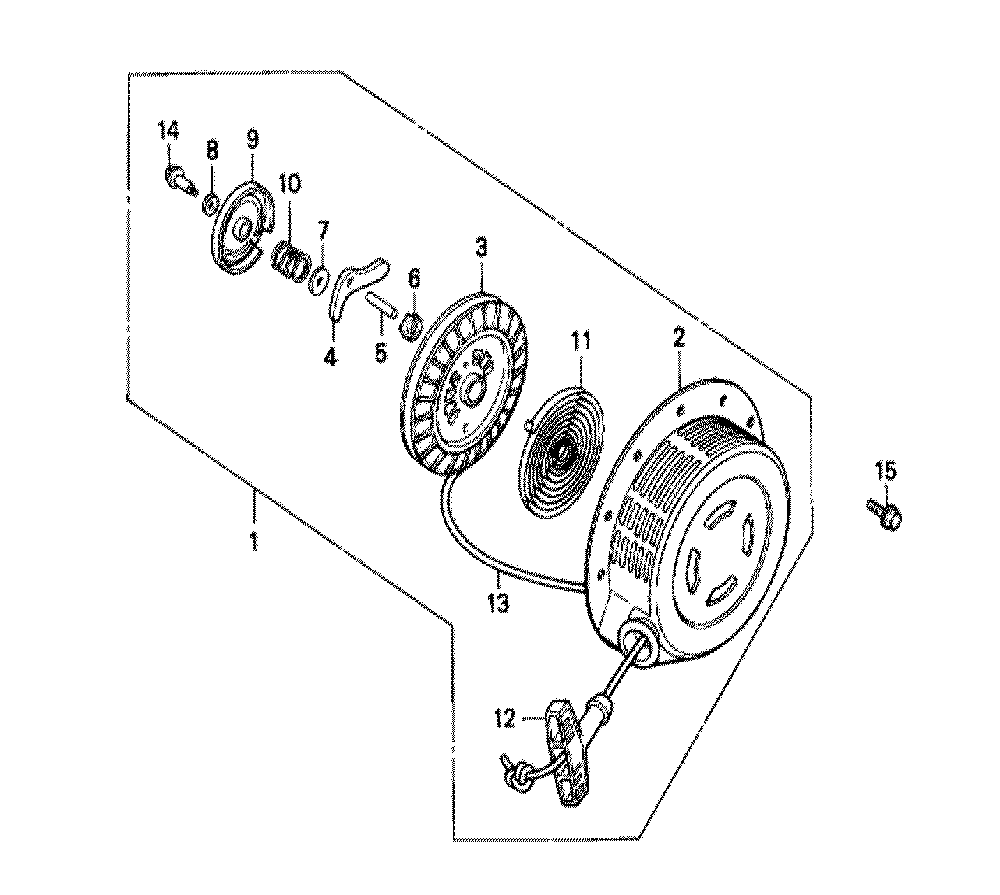 Fig-0 Diagram and Parts List for GX240 Type VXE Honda Engine