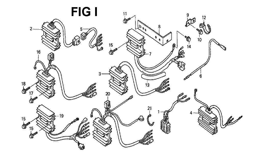 Fig-11 Diagram and Parts List for GXV530 Type JXA3A Honda Engine