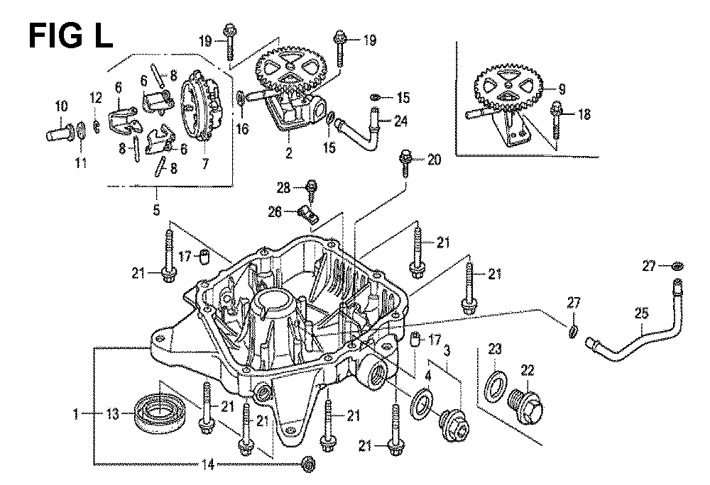 Fig-1 Diagram and Parts List for GXV530 Type QEA3A Honda Engine