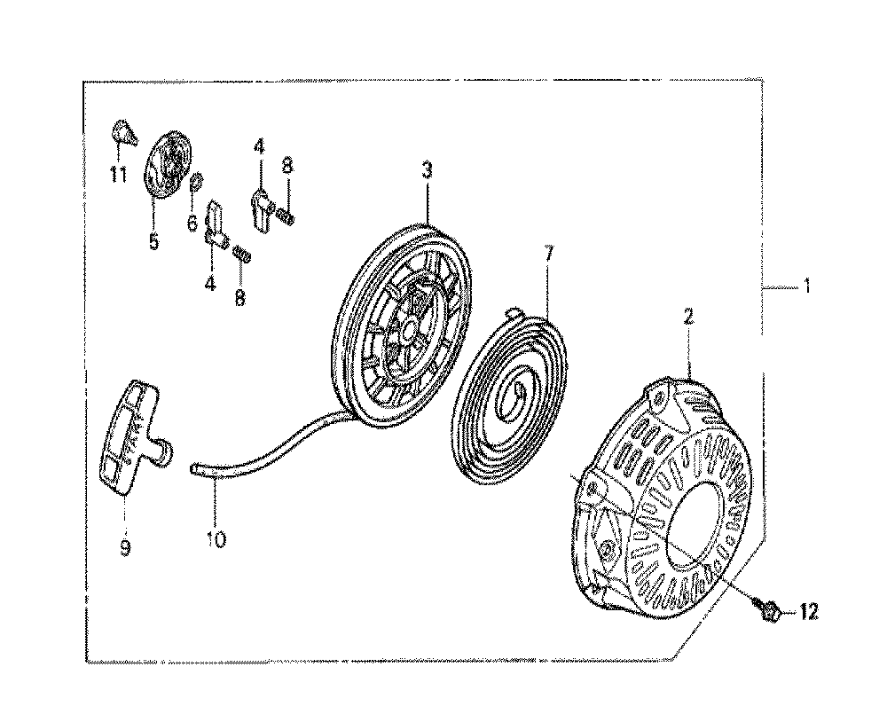 Fig-0 Diagram and Parts List for GX120K1 (SJD2)(43-9099999) Honda Engine