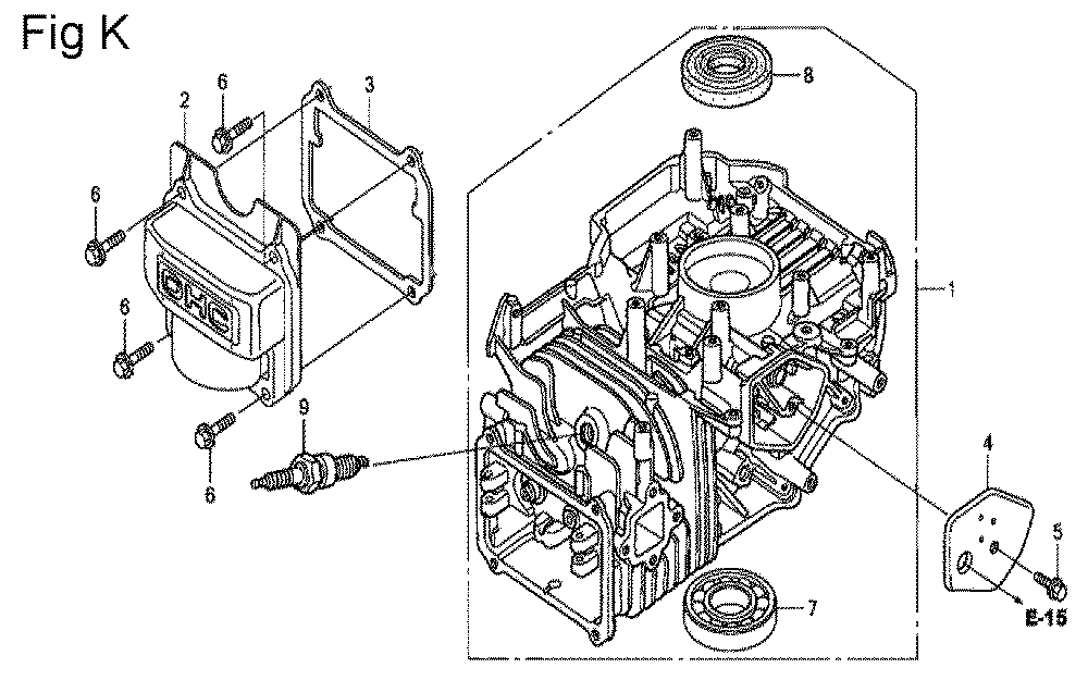 Fig-11 Diagram and Parts List for GSV190LA Type S3T Honda Engine
