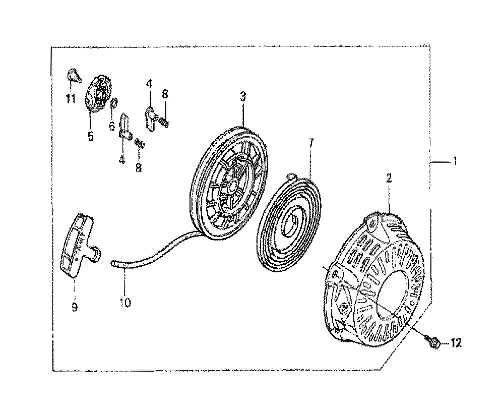 Fig-0 Diagram and Parts List for GX120K1 (SJC5)(4300001) Honda Engine