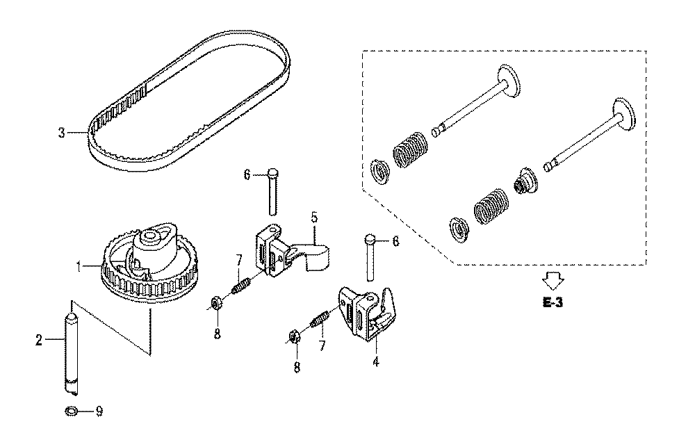 Fig-0 Diagram and Parts List for GCV160LA Type N5AF Honda Engine