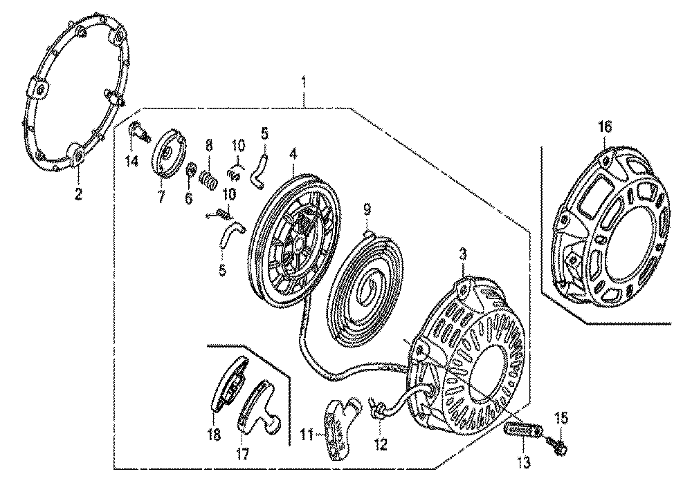 Fig-0 Diagram and Parts List for GX200UT Type QXC9 Honda Engine
