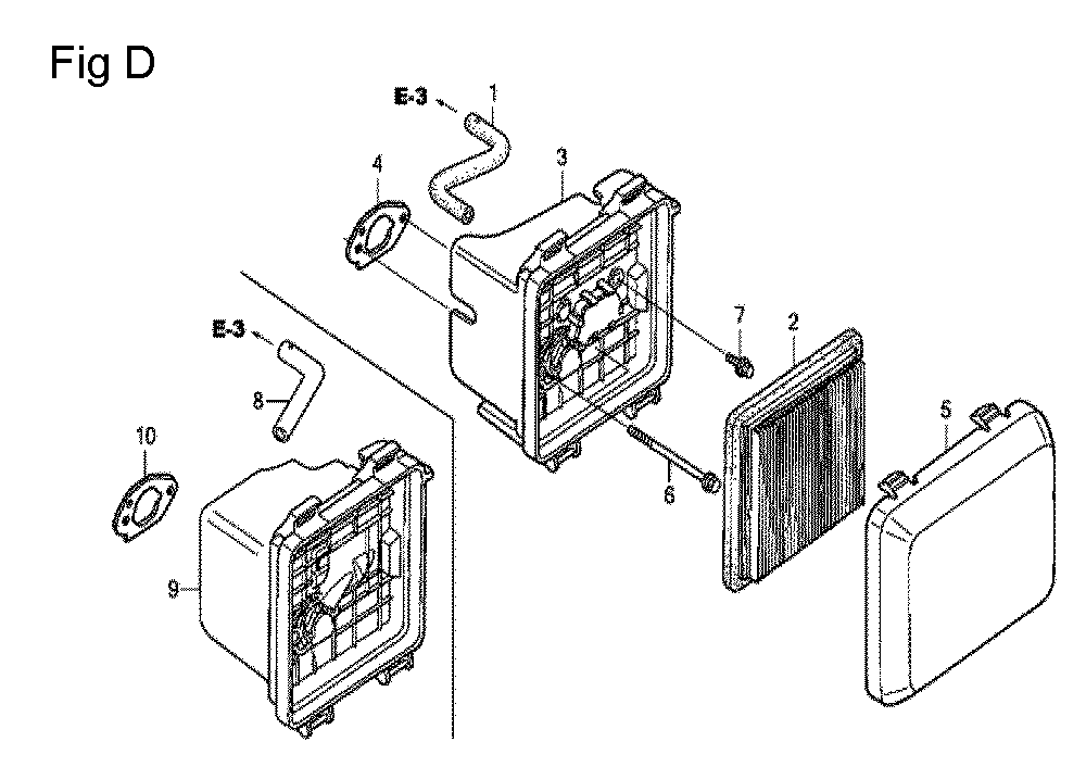 Fig-4 Diagram and Parts List for GCV190LA Type S3A Honda Engine