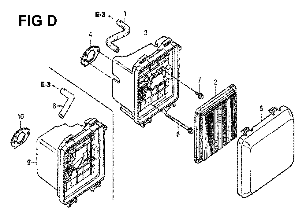 Fig-4 Diagram and Parts List for GCV190LA Type N5AV Honda Engine