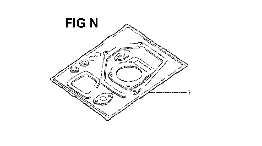 Fig-8 Diagram and Parts List for GXV340K2 Type DN4 Honda Engine