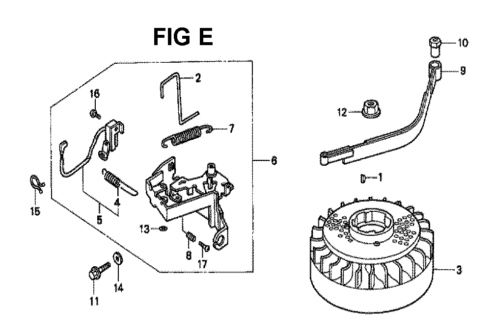 Fig-10 Diagram and Parts List for GXV160K1 Type A1 Honda Engine